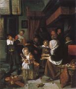 Jan Steen Festival of the St. Nikolaus painting